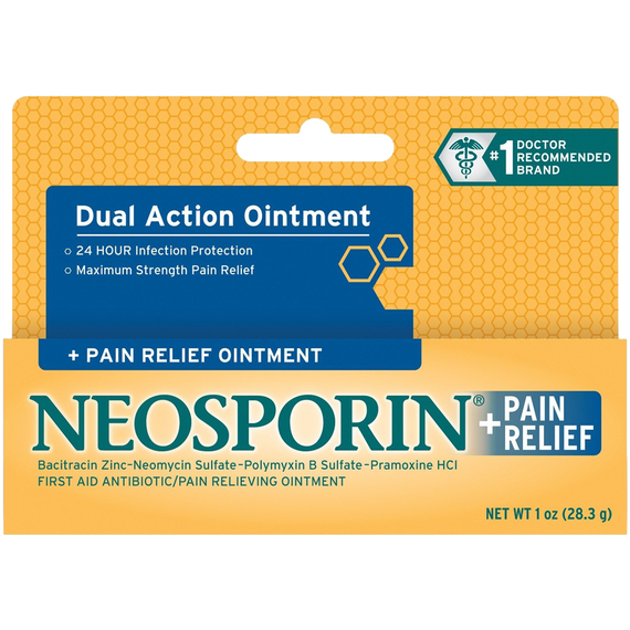 Neosporin First Aid Antibiotic Ointment Maximum Strength Pain Relief 1-Ounce